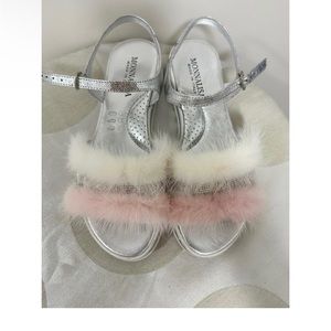 Monnalisa Leather Sandals